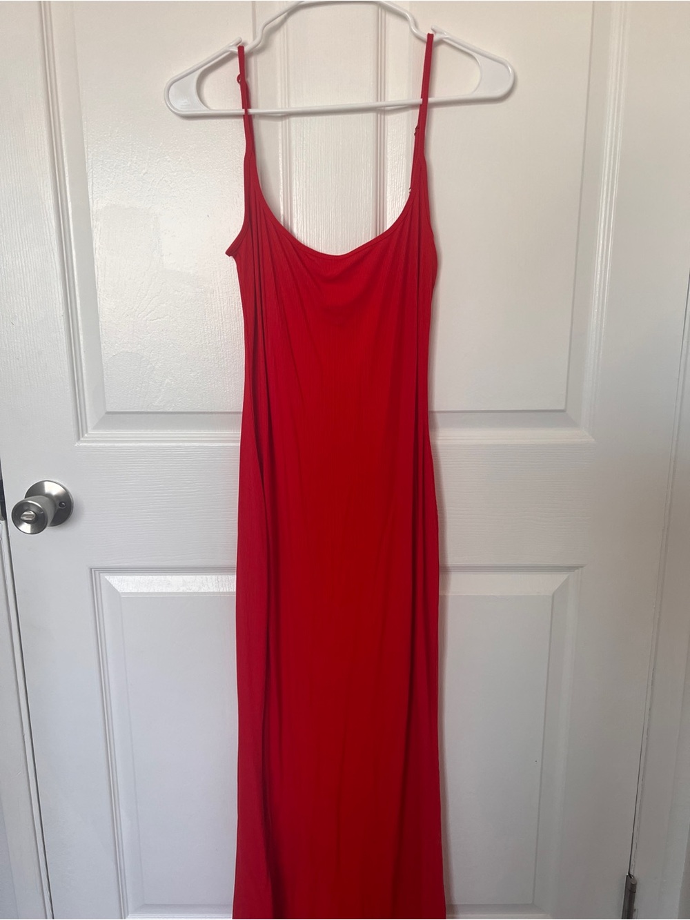 wild fable Red Spaghetti-Strap Maxi Dress